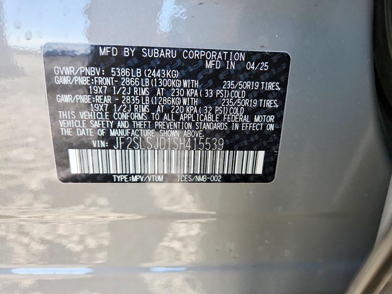 2025 SUBARU FORESTER SPORT photo 25