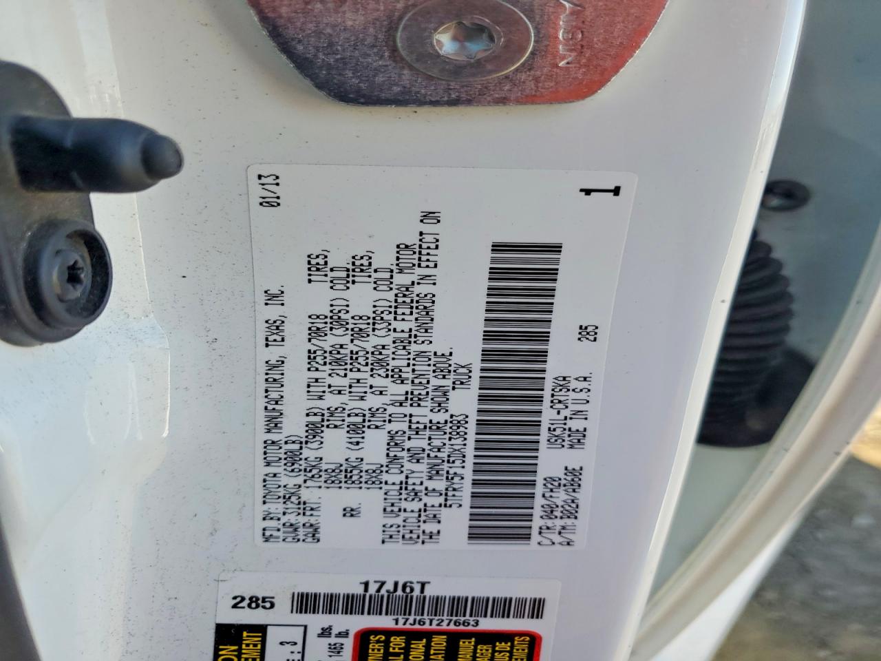2013 TOYOTA TUNDRA GRADE photo 23