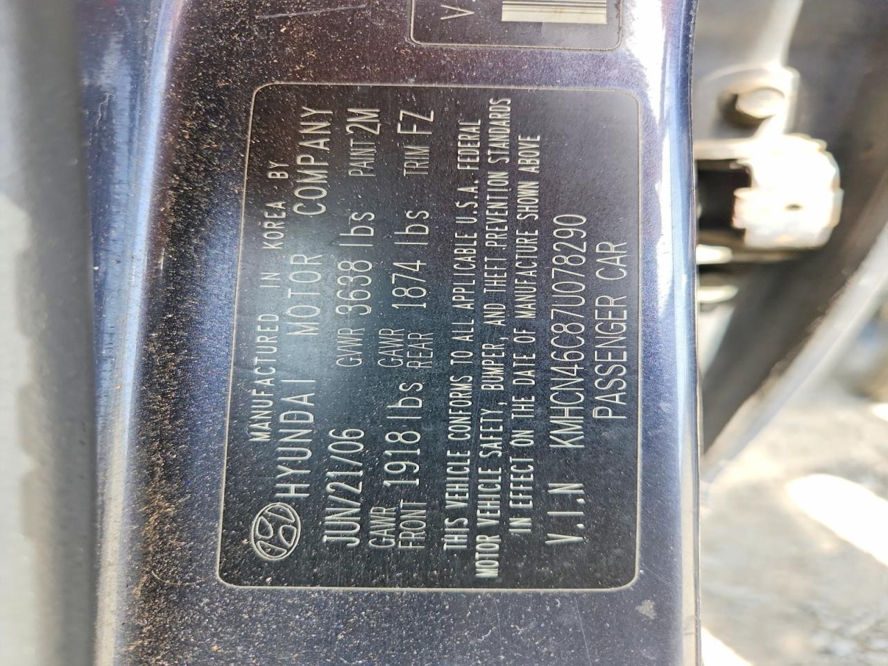 2007 HYUNDAI ACCENT GLS photo 23