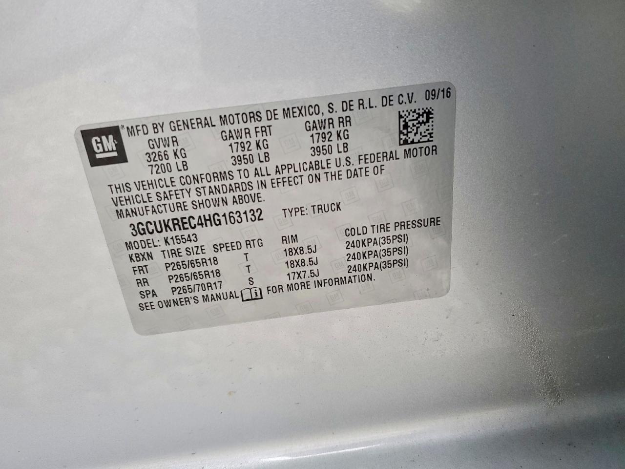 2017 CHEVROLET SILVERADO K1500 LT photo 34