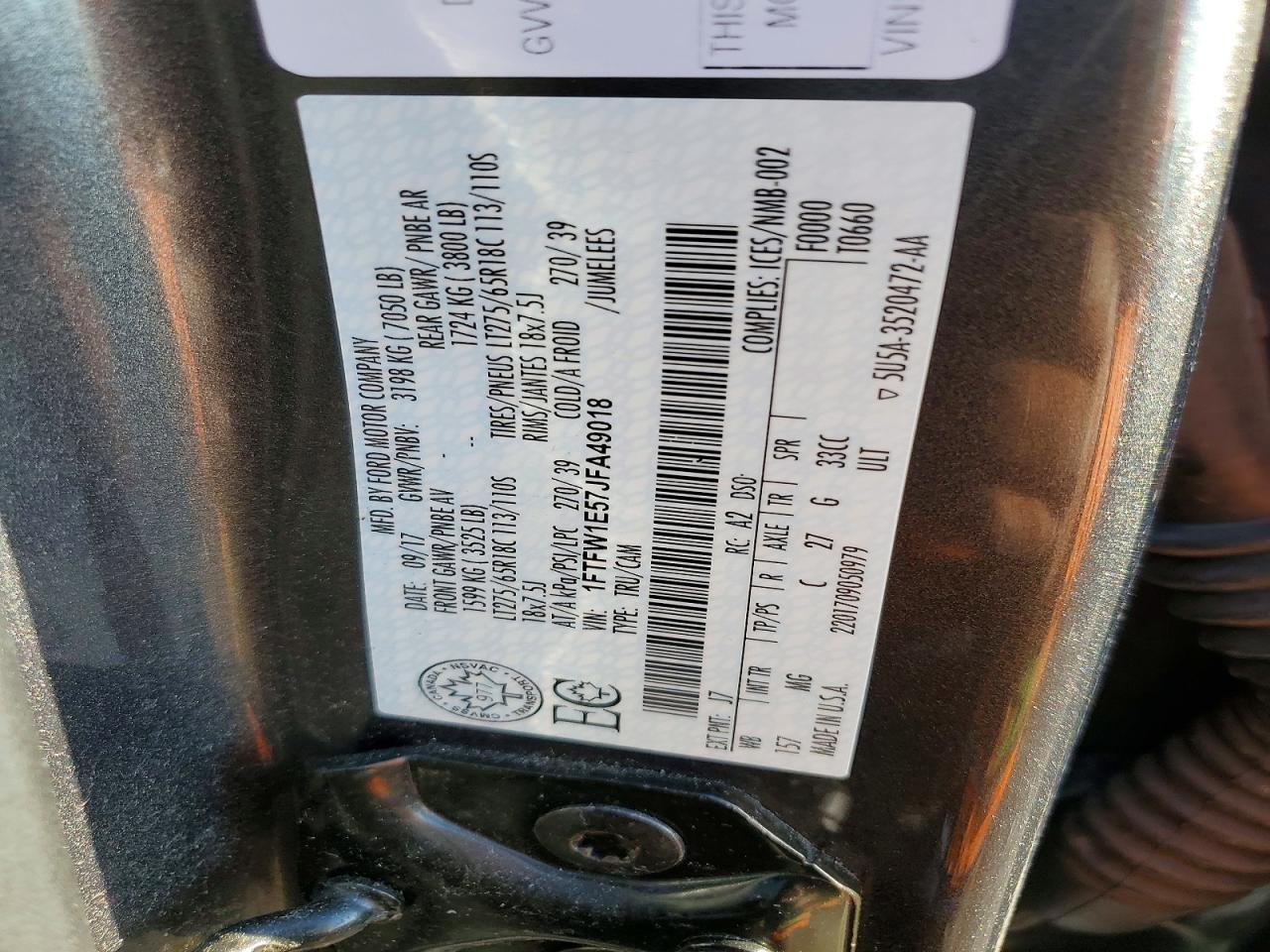 2018 FORD F150 SUPERCREW photo 28