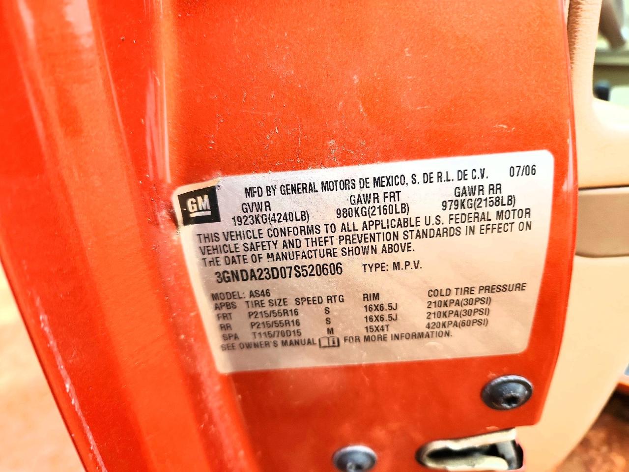 2007 CHEVROLET HHR LT photo 23