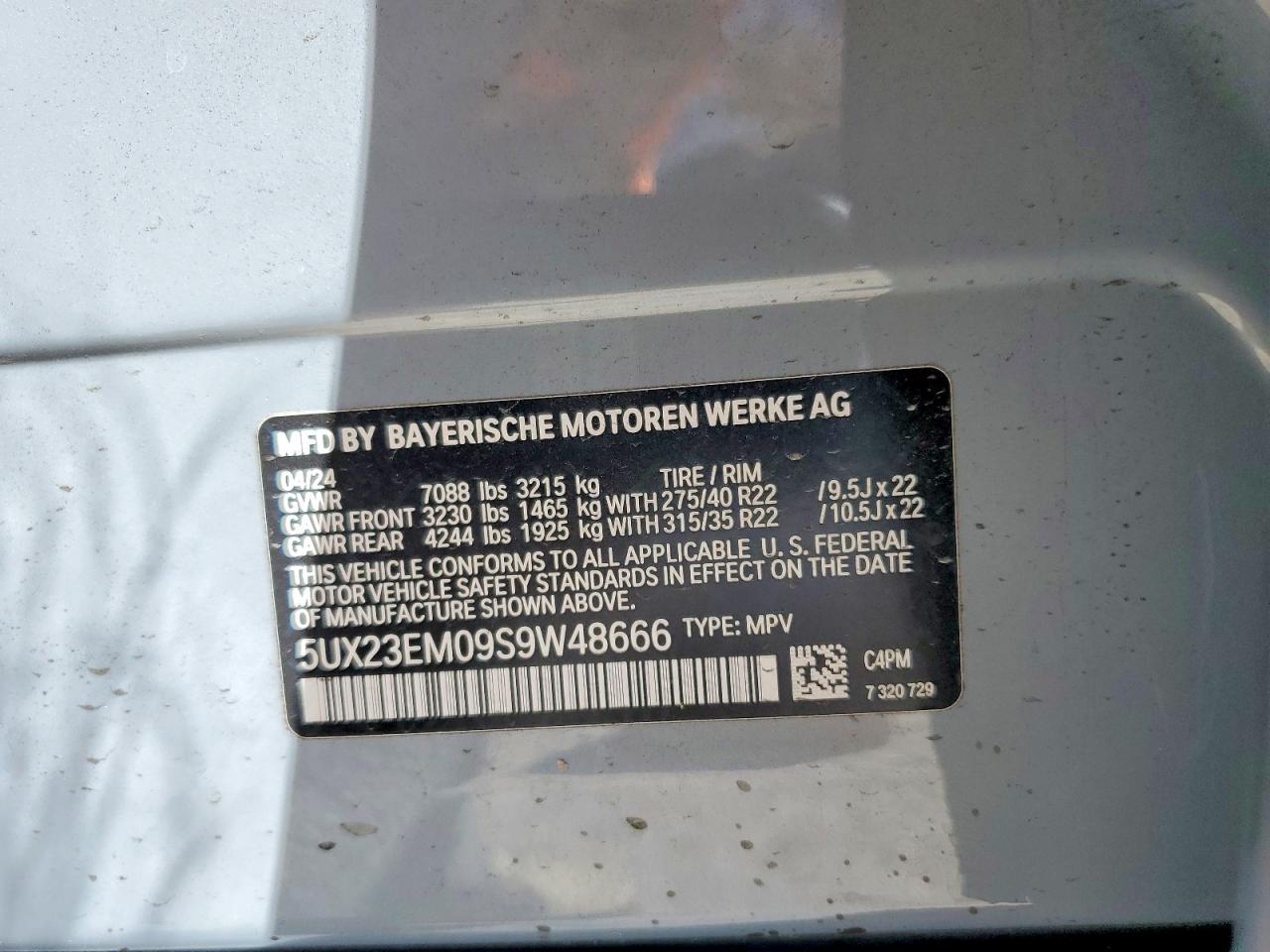 2025 BMW X7 XDRIVE40I photo 40