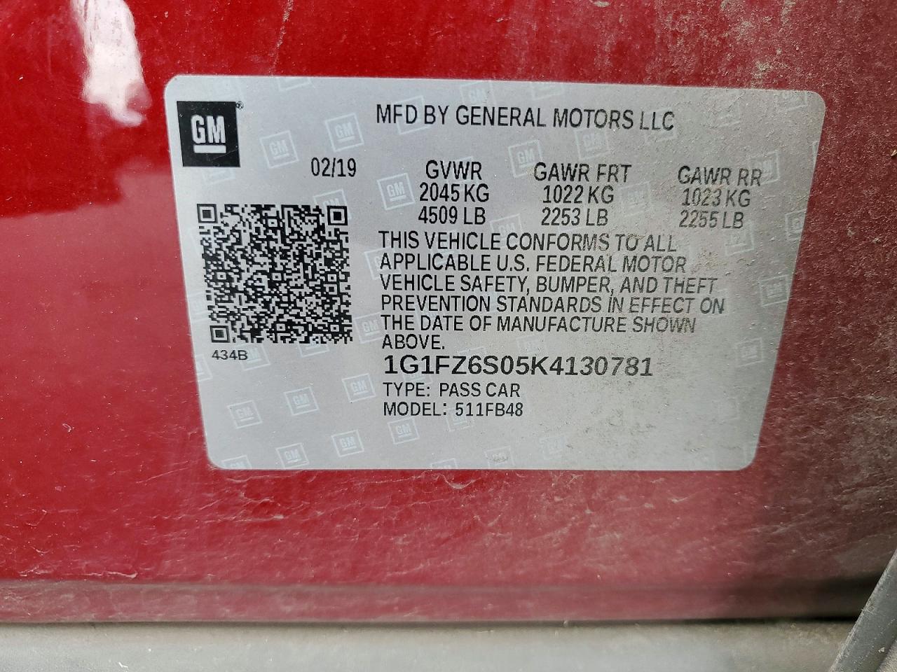 2019 CHEVROLET BOLT EV PREMIER photo 23