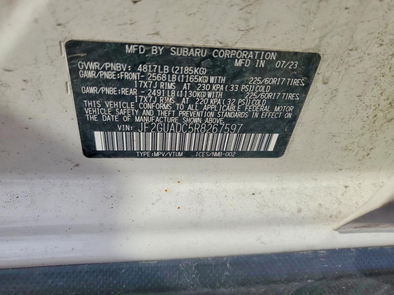2024 SUBARU CROSSTREK PREMIUM photo 12