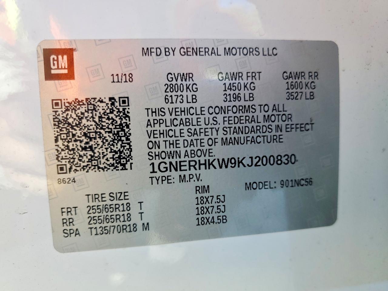 2019 CHEVROLET TRAVERSE LT photo 25