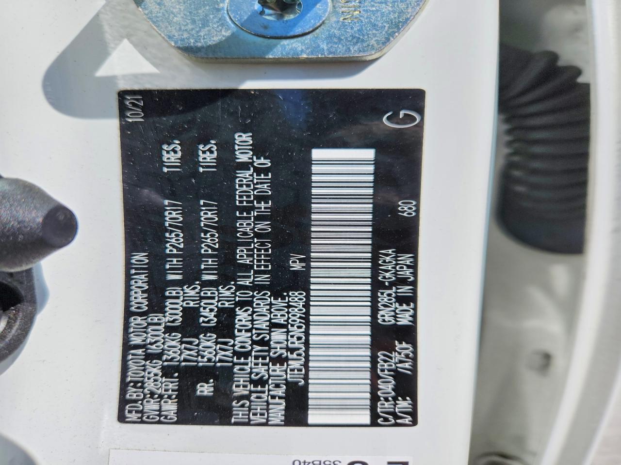 2022 TOYOTA 4RUNNER SR5 photo 37