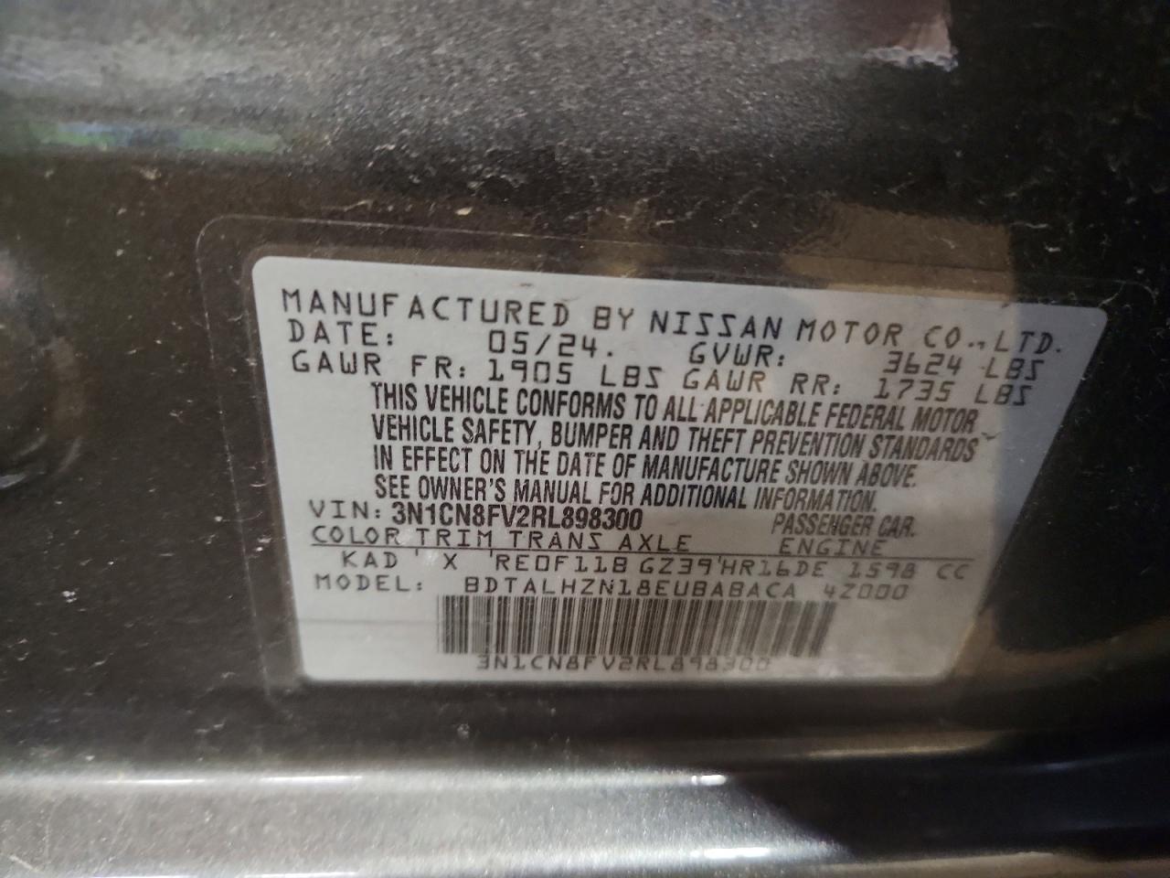 2024 NISSAN VERSA SR photo 34