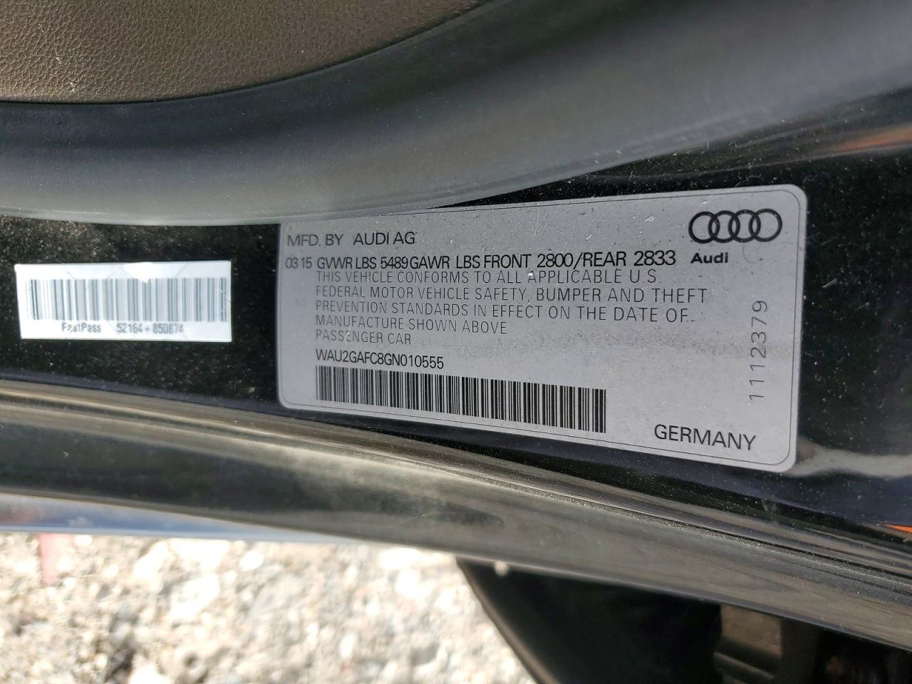 2016 AUDI A7 PRESTIGE photo 12