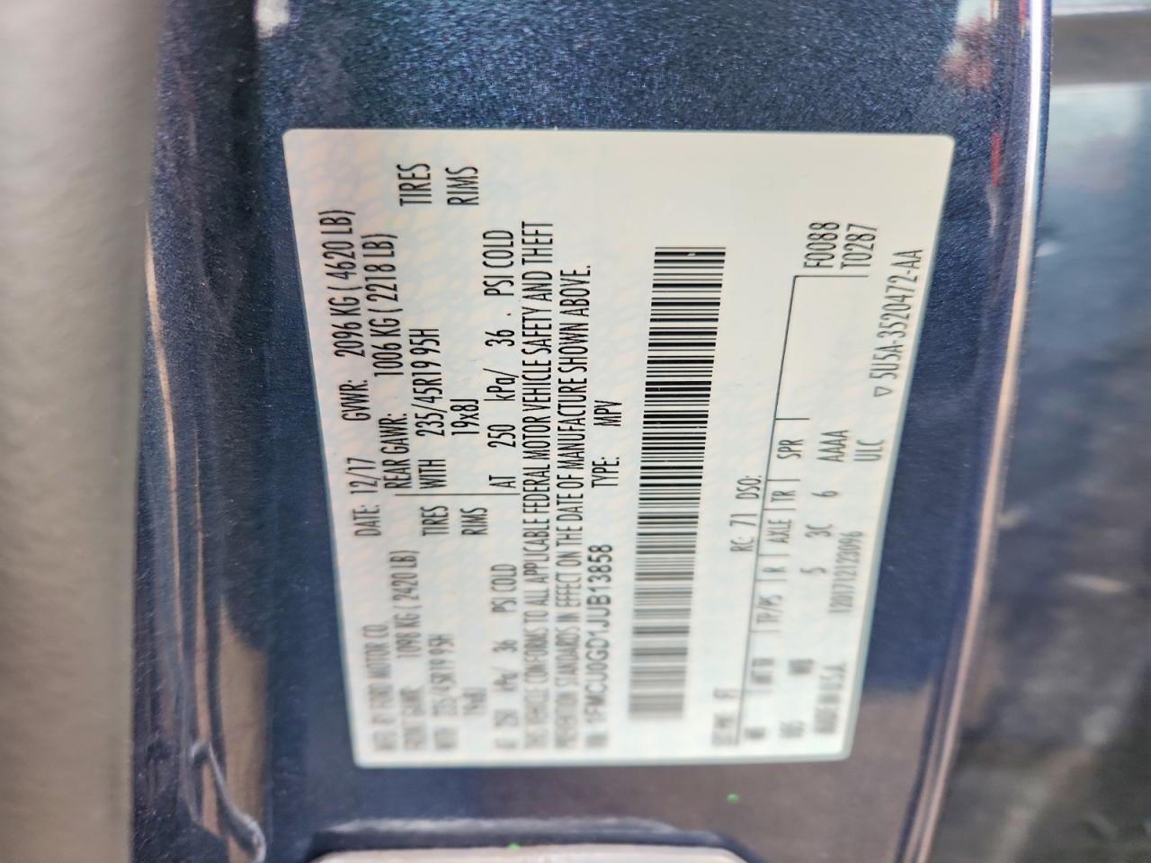 2018 FORD ESCAPE SE photo 25