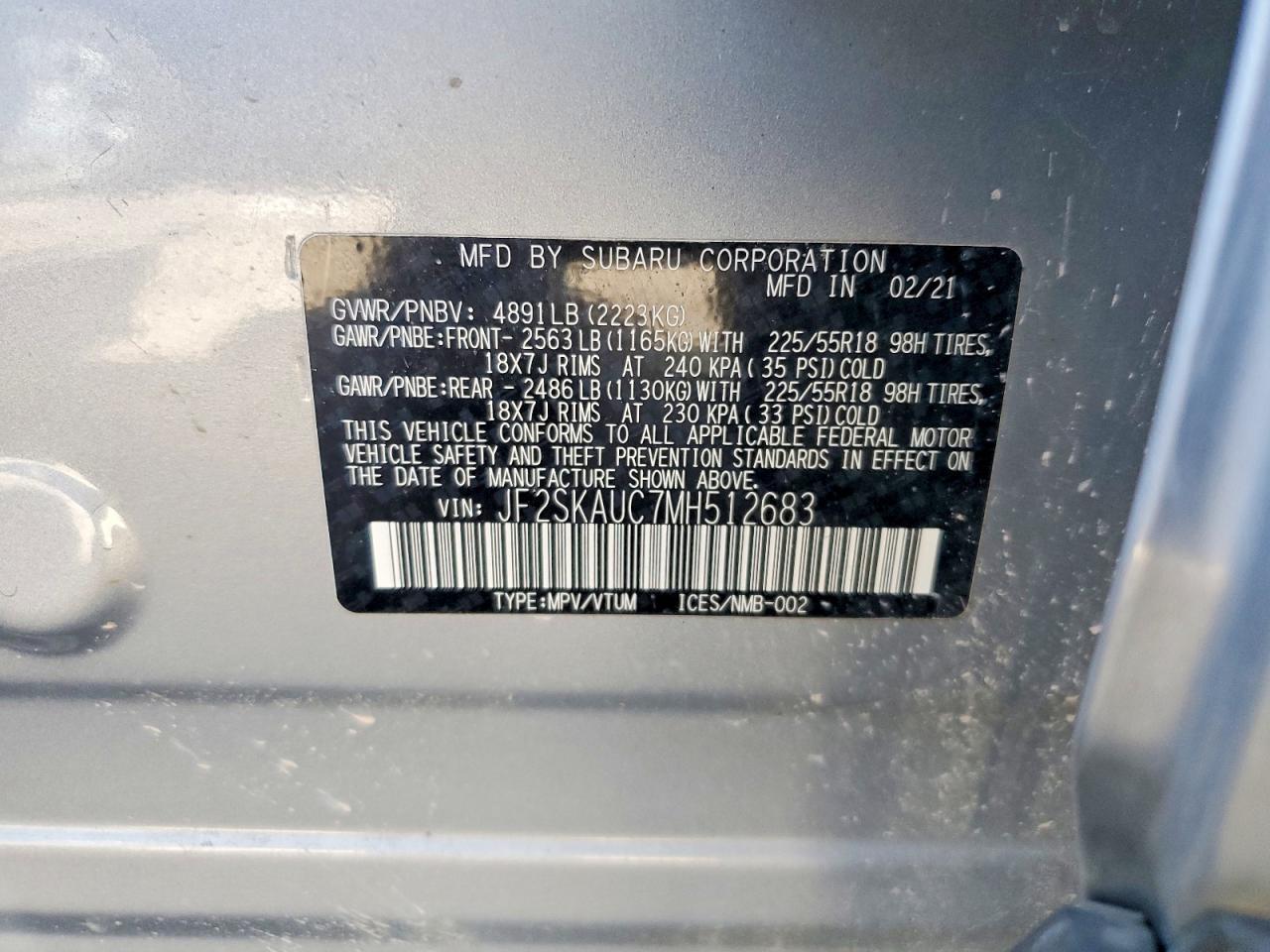 2021 SUBARU FORESTER LIMITED photo 23