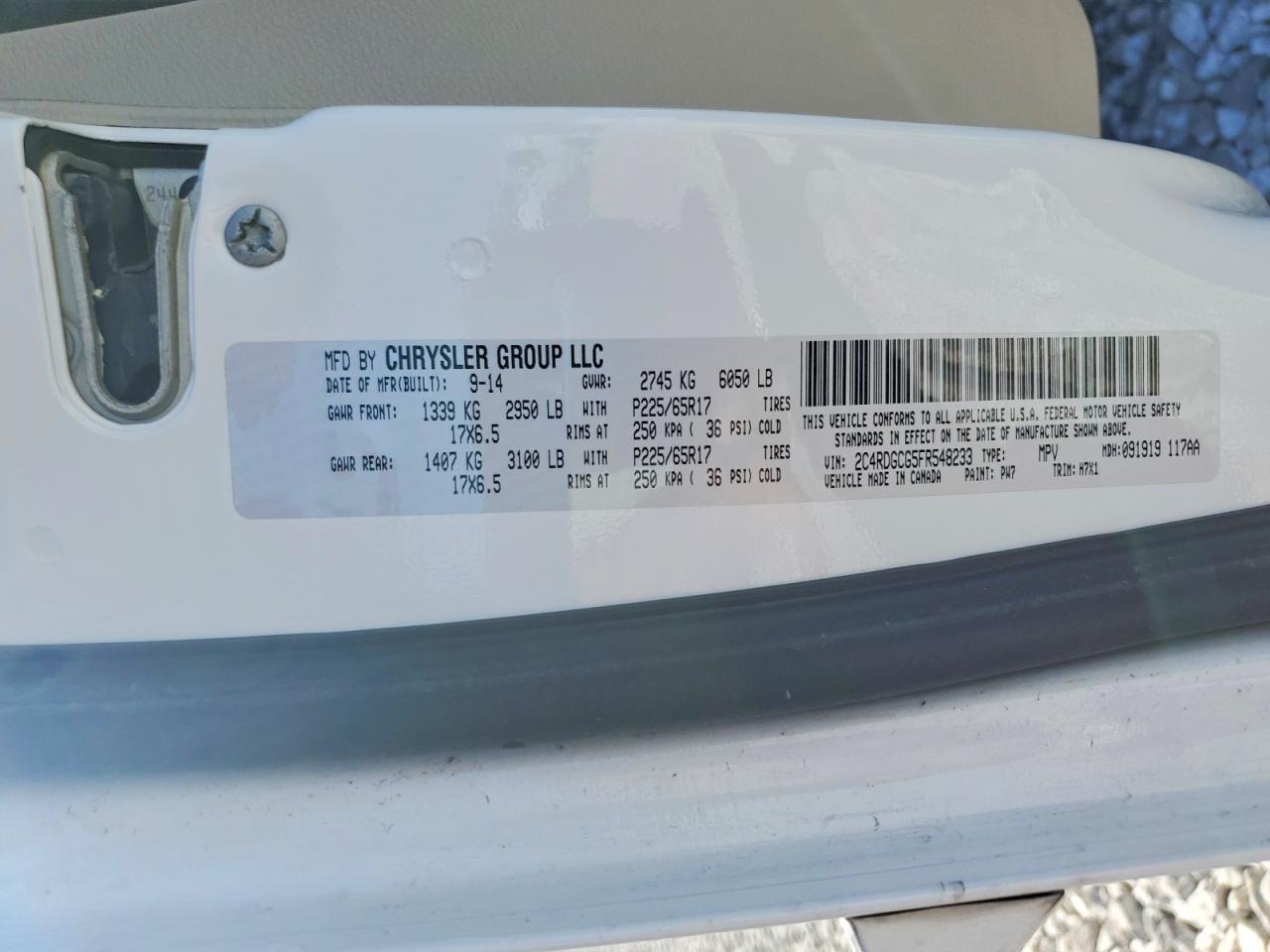 2015 DODGE GRAND CARAVAN SXT photo 37