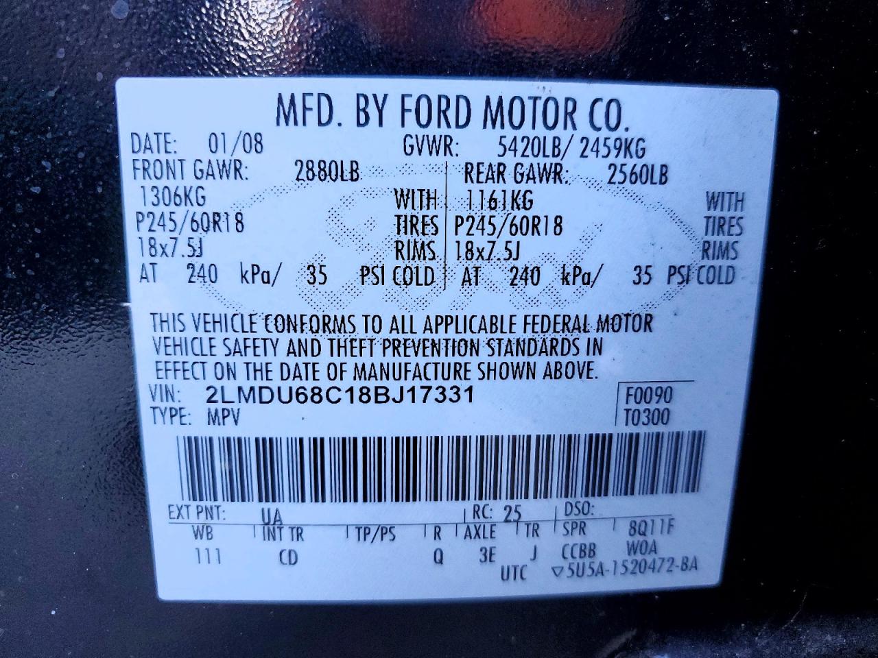2008 LINCOLN MKX photo 27