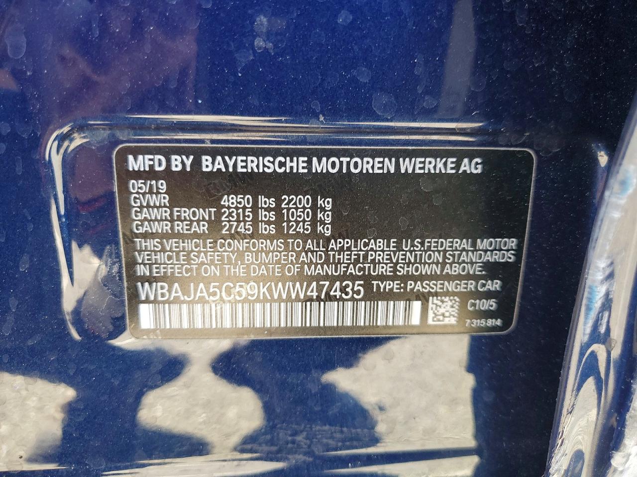 2019 BMW 530 I photo 23