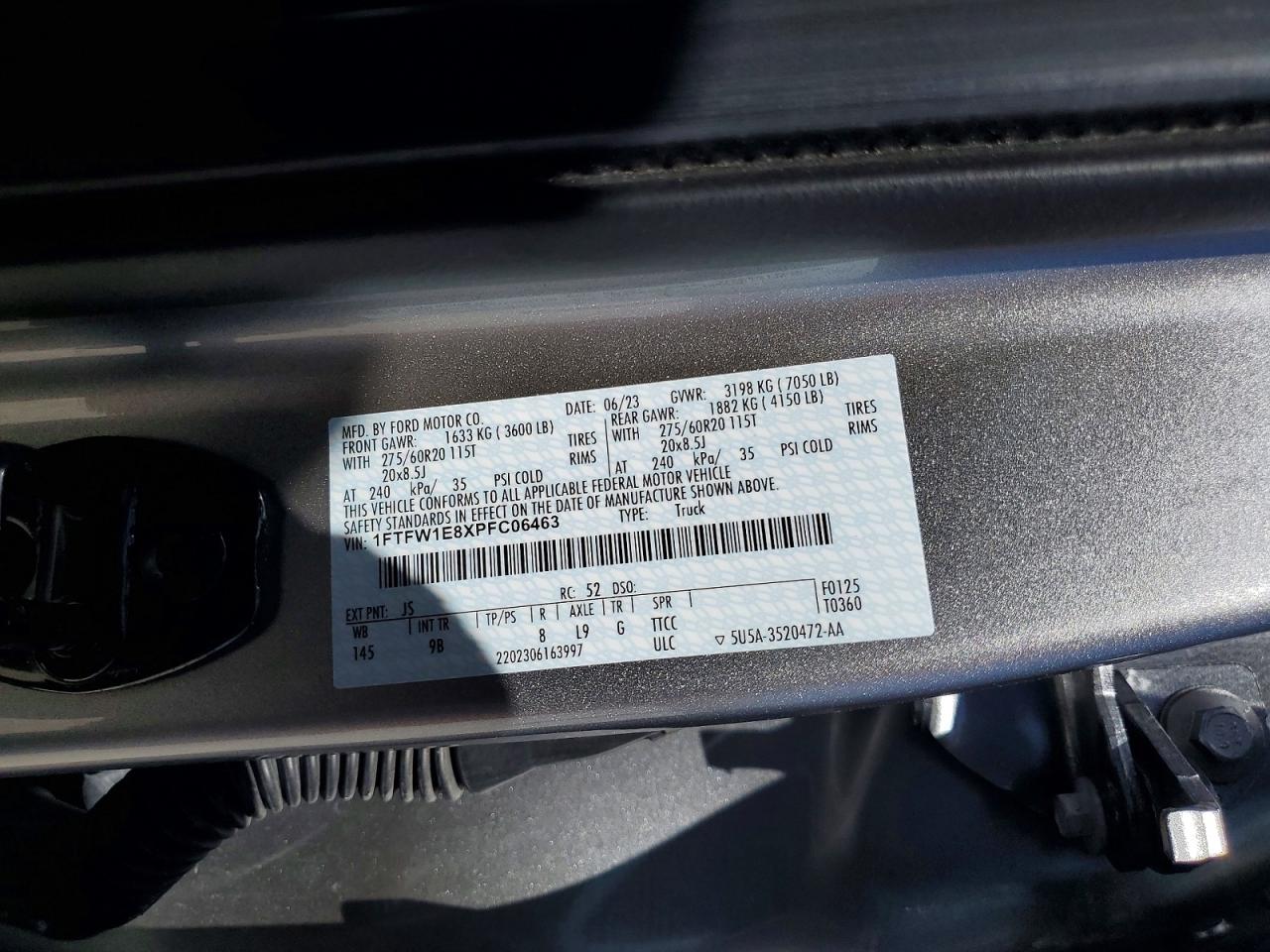 2023 FORD F150 SUPERCREW photo 12