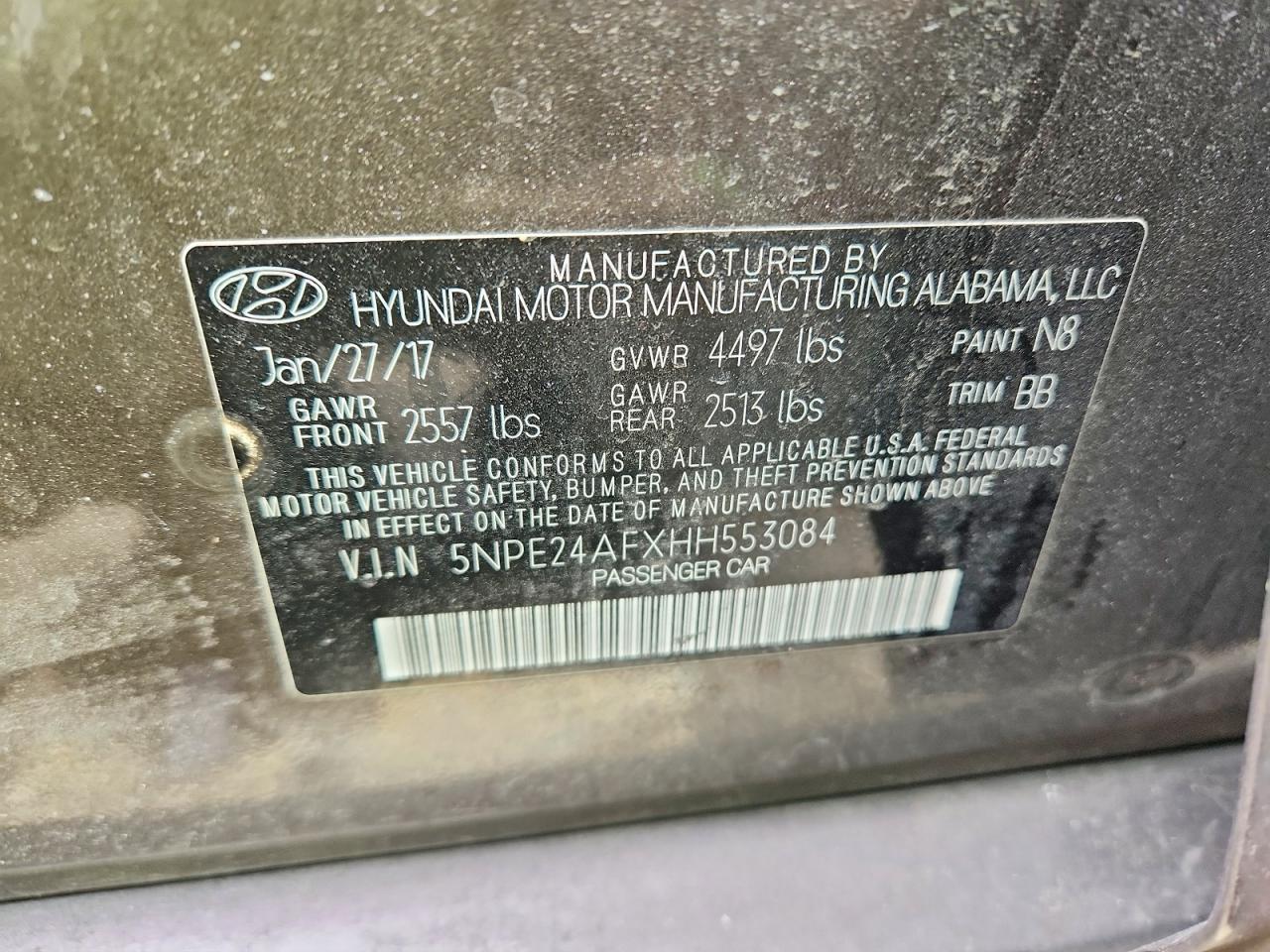 2017 HYUNDAI SONATA SE photo 23