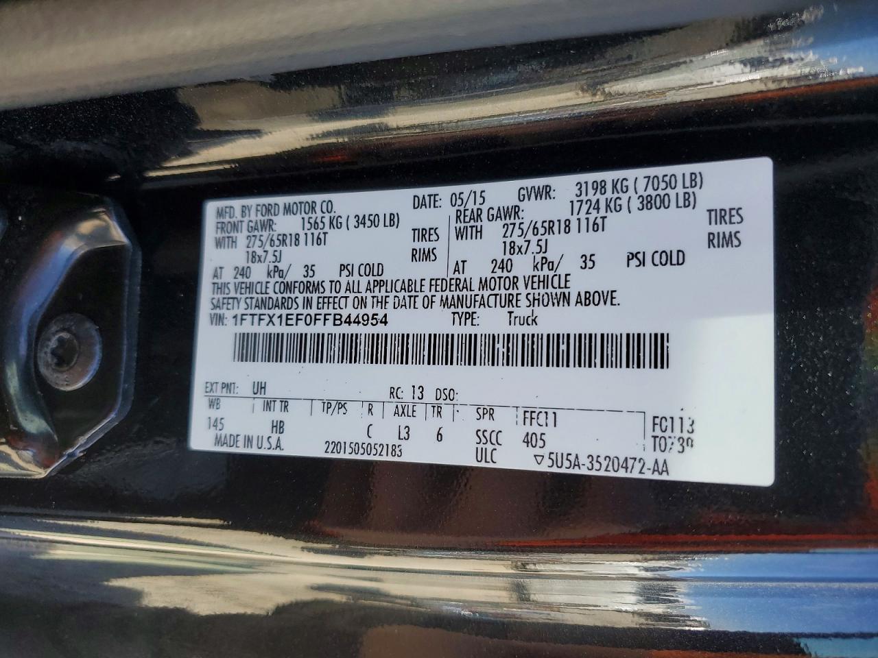 2015 FORD F150 SUPER CAB photo 23
