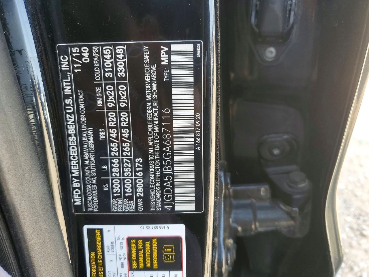 2016 MERCEDES-BENZ GLE 350 photo 12