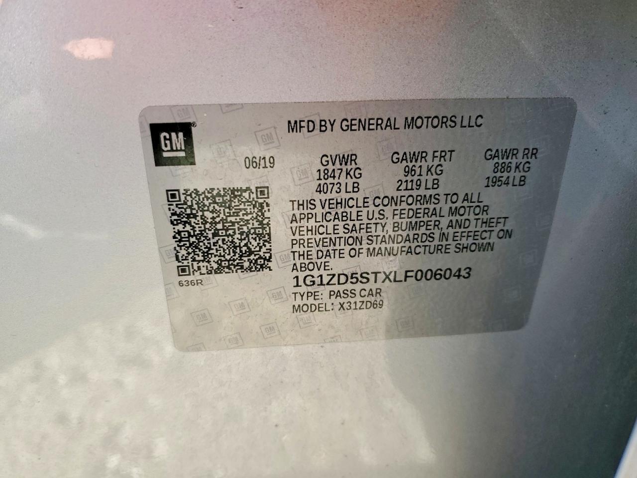 2020 CHEVROLET MALIBU LT photo 34