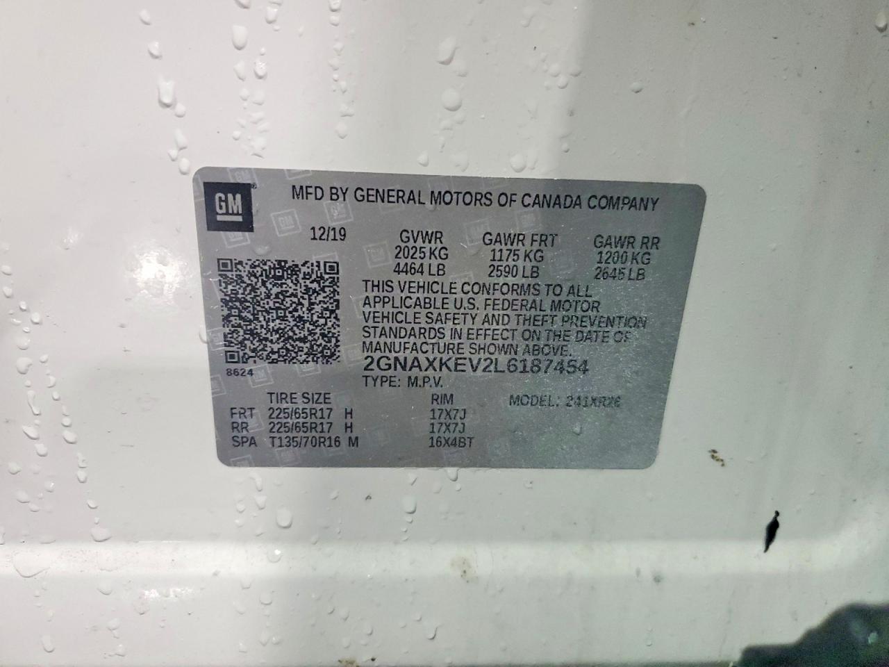 2020 CHEVROLET EQUINOX LT photo 37