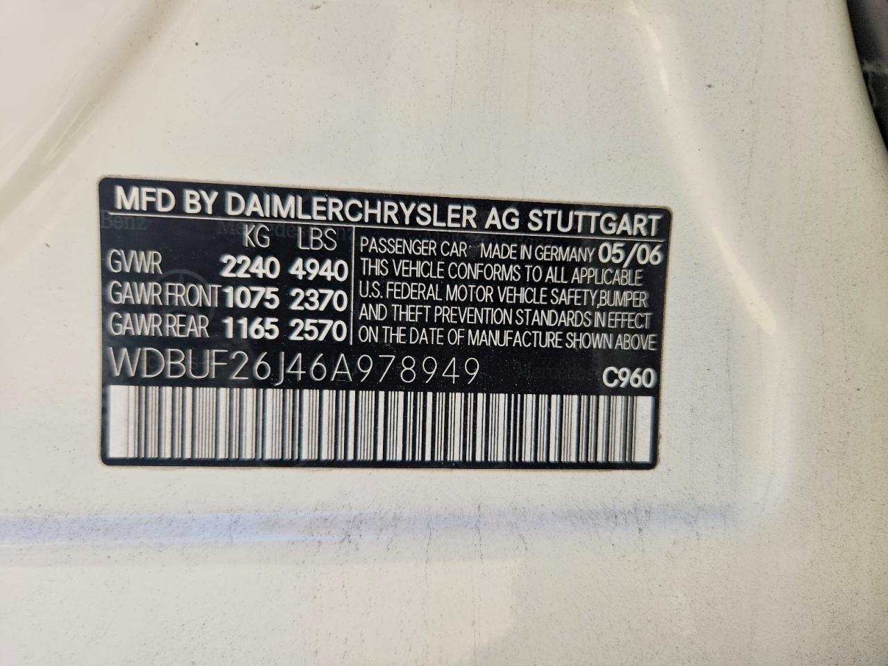 2006 MERCEDES-BENZ E 320 CDI photo 45