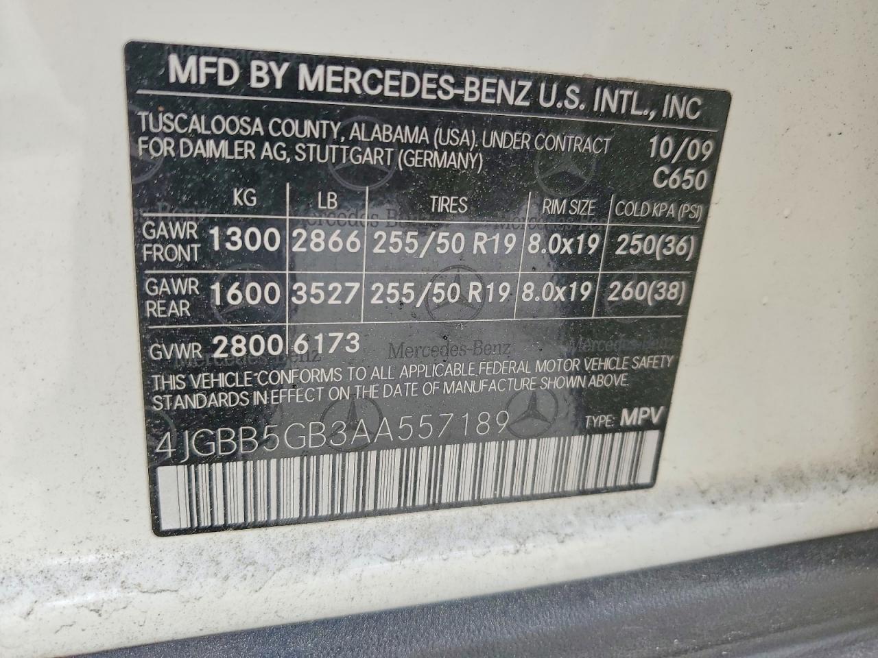 2010 MERCEDES-BENZ ML 350 photo 25