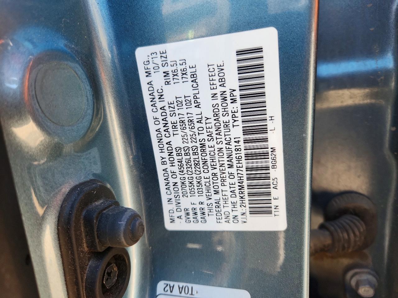 2014 HONDA CR-V EXL photo 27