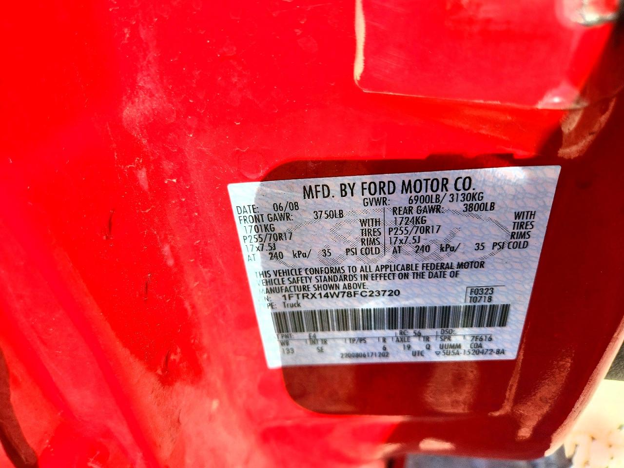 2008 FORD F150 photo 13
