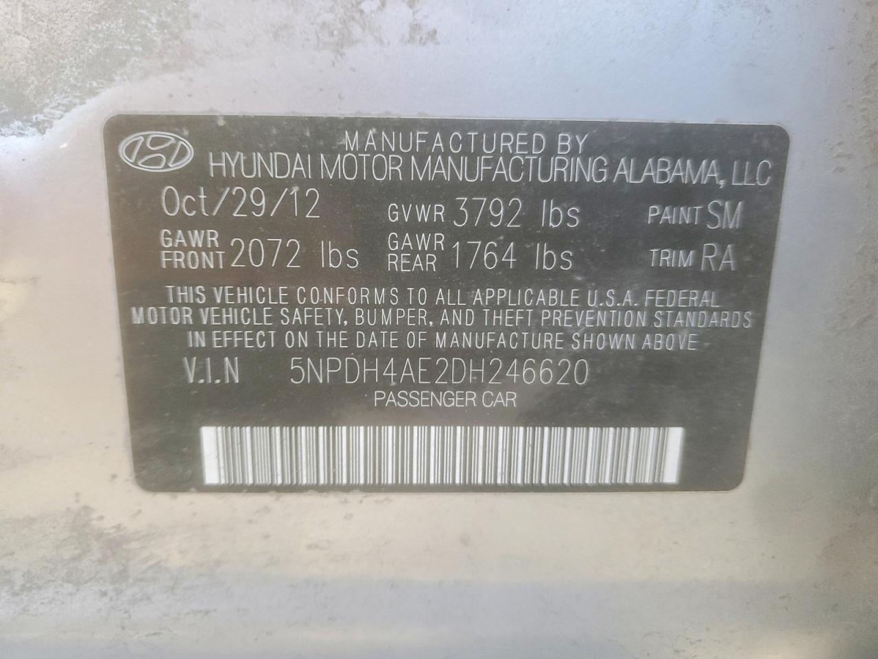 2013 HYUNDAI ELANTRA GLS photo 23