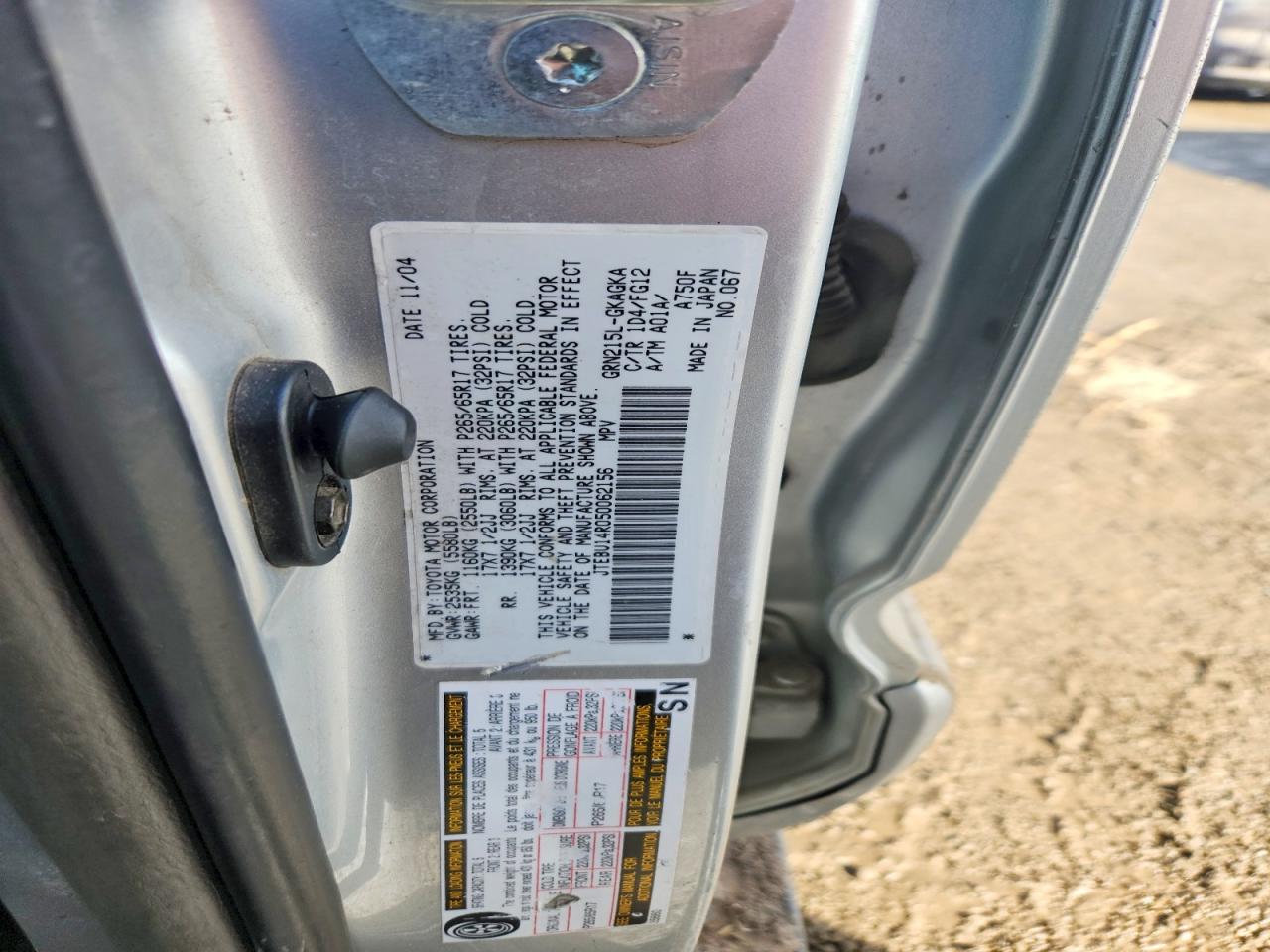 2005 TOYOTA 4RUNNER SR5 photo 13