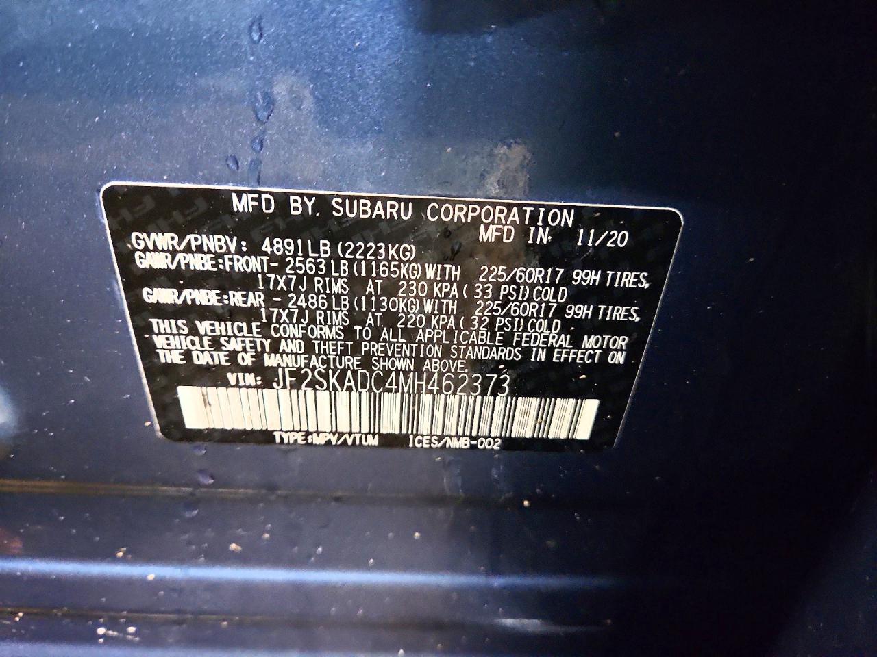 2021 SUBARU FORESTER photo 13