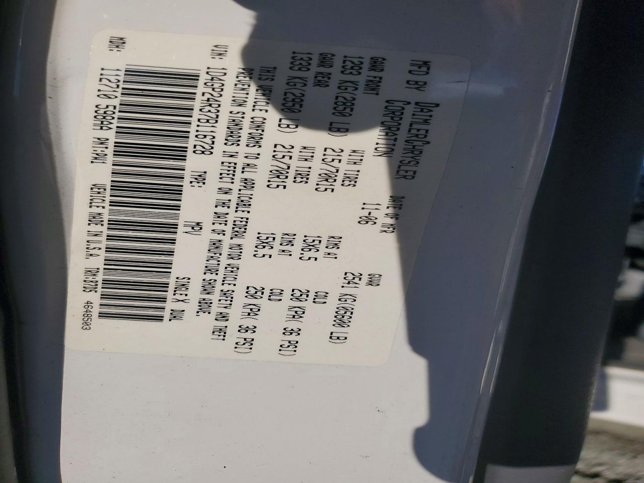 2007 DODGE GRAND CARAVAN SE photo 25