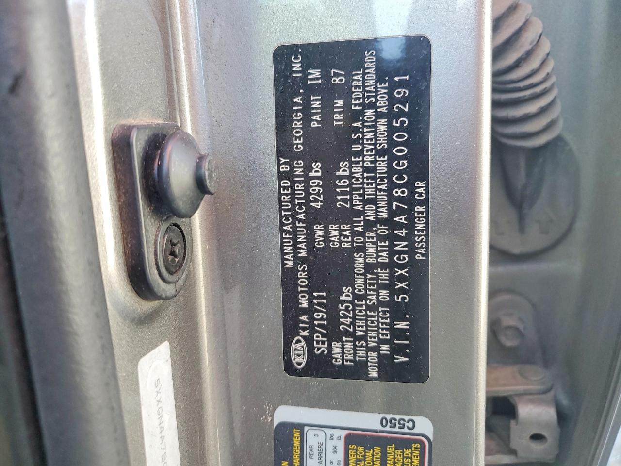 2012 KIA OPTIMA EX photo 12