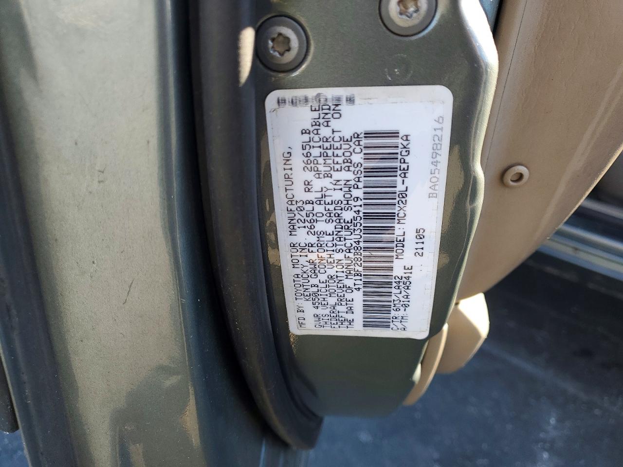 2004 TOYOTA AVALON XLS photo 25