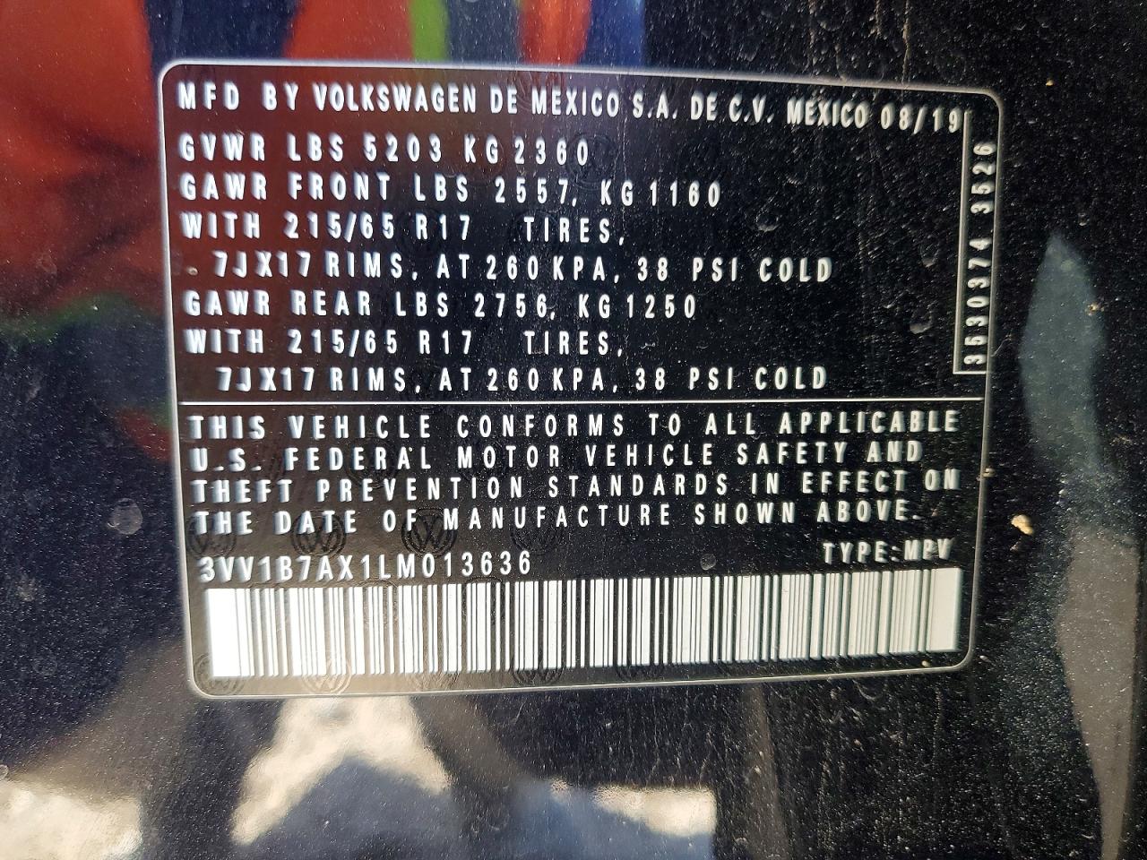 2020 VOLKSWAGEN TIGUAN S photo 40