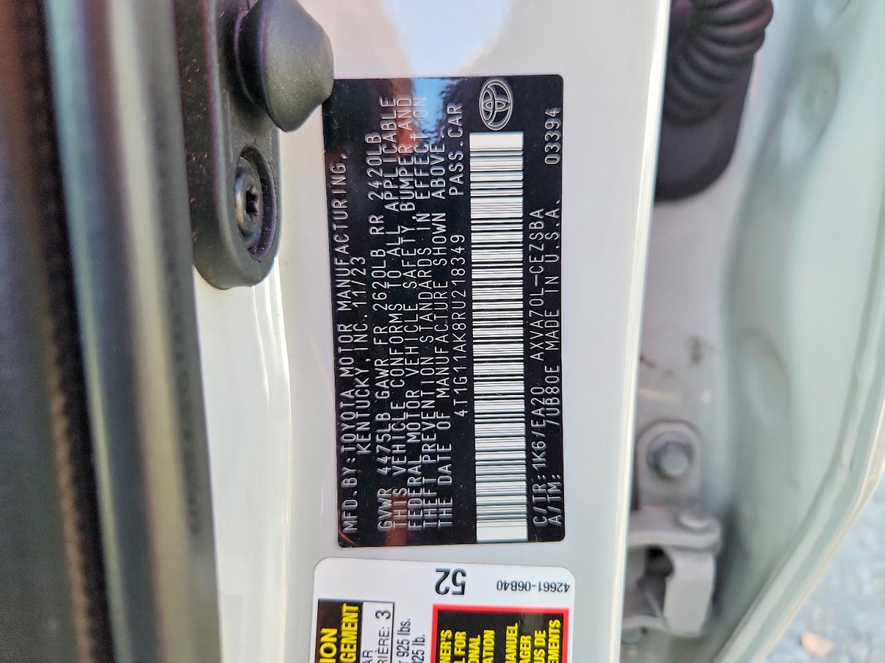2024 TOYOTA CAMRY SE photo 37