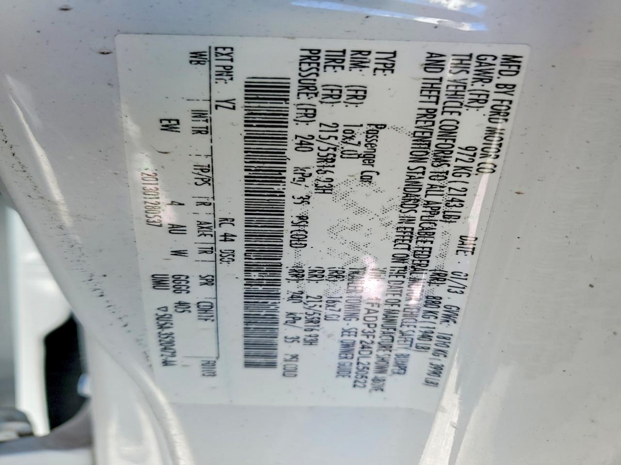 2013 FORD FOCUS SE photo 34