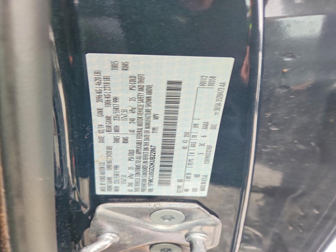 2019 FORD ESCAPE SE photo 25