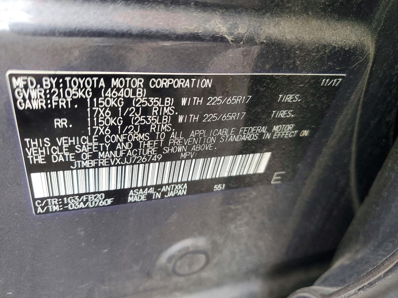 2018 TOYOTA RAV4 LE photo 34