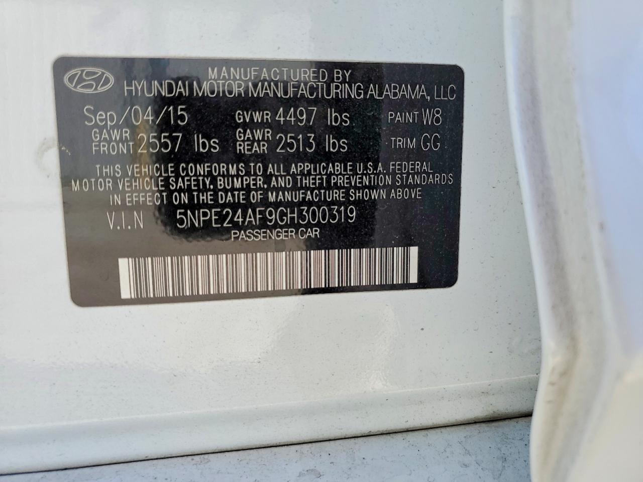2016 HYUNDAI SONATA SE photo 13