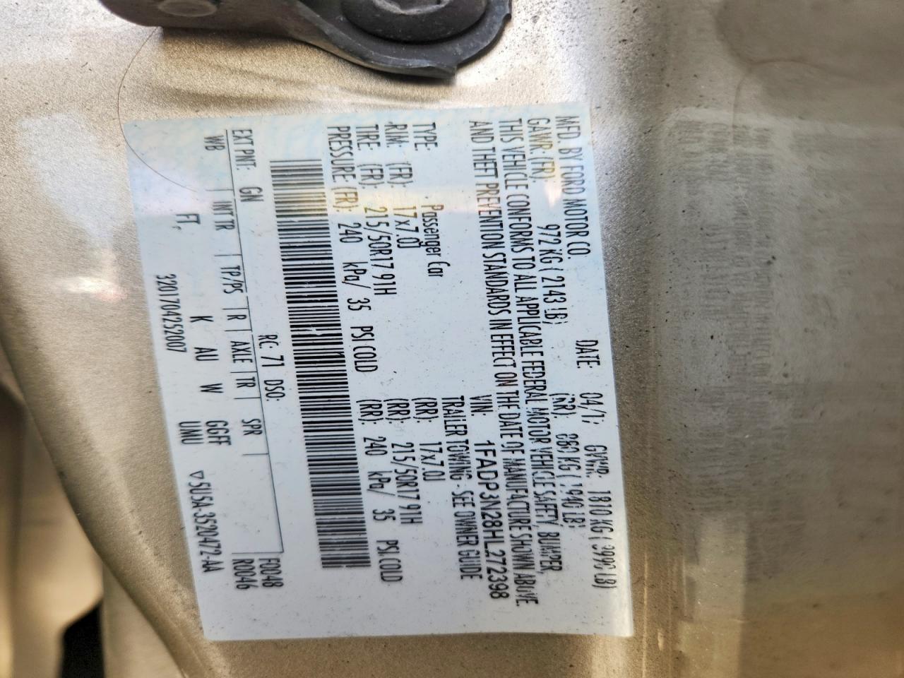 2017 FORD FOCUS TITANIUM photo 12
