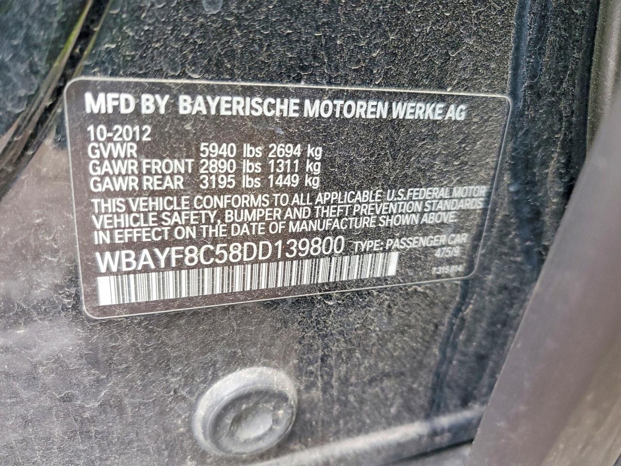 2013 BMW 750 LXI photo 12