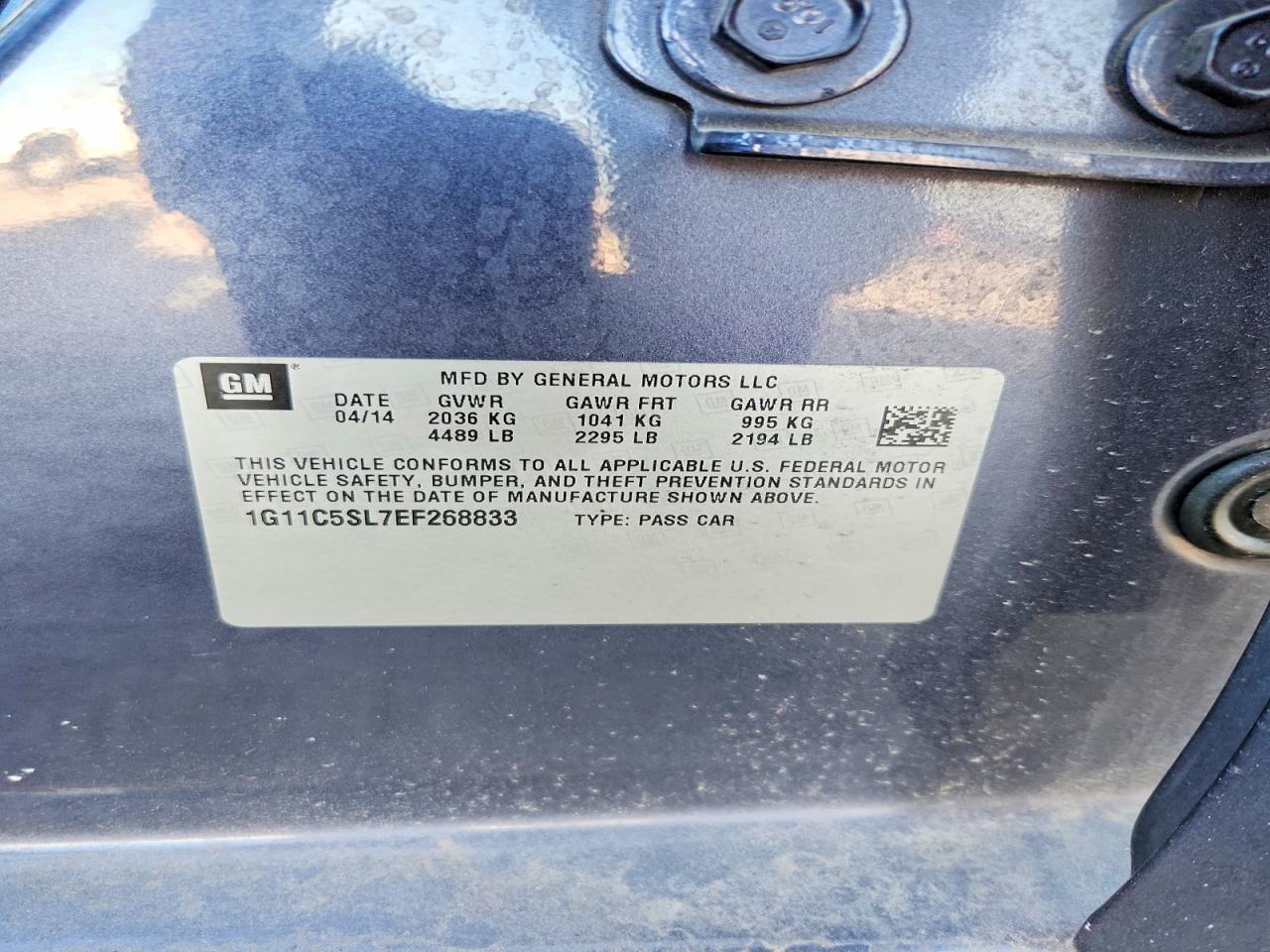 2014 CHEVROLET MALIBU 1LT photo 23