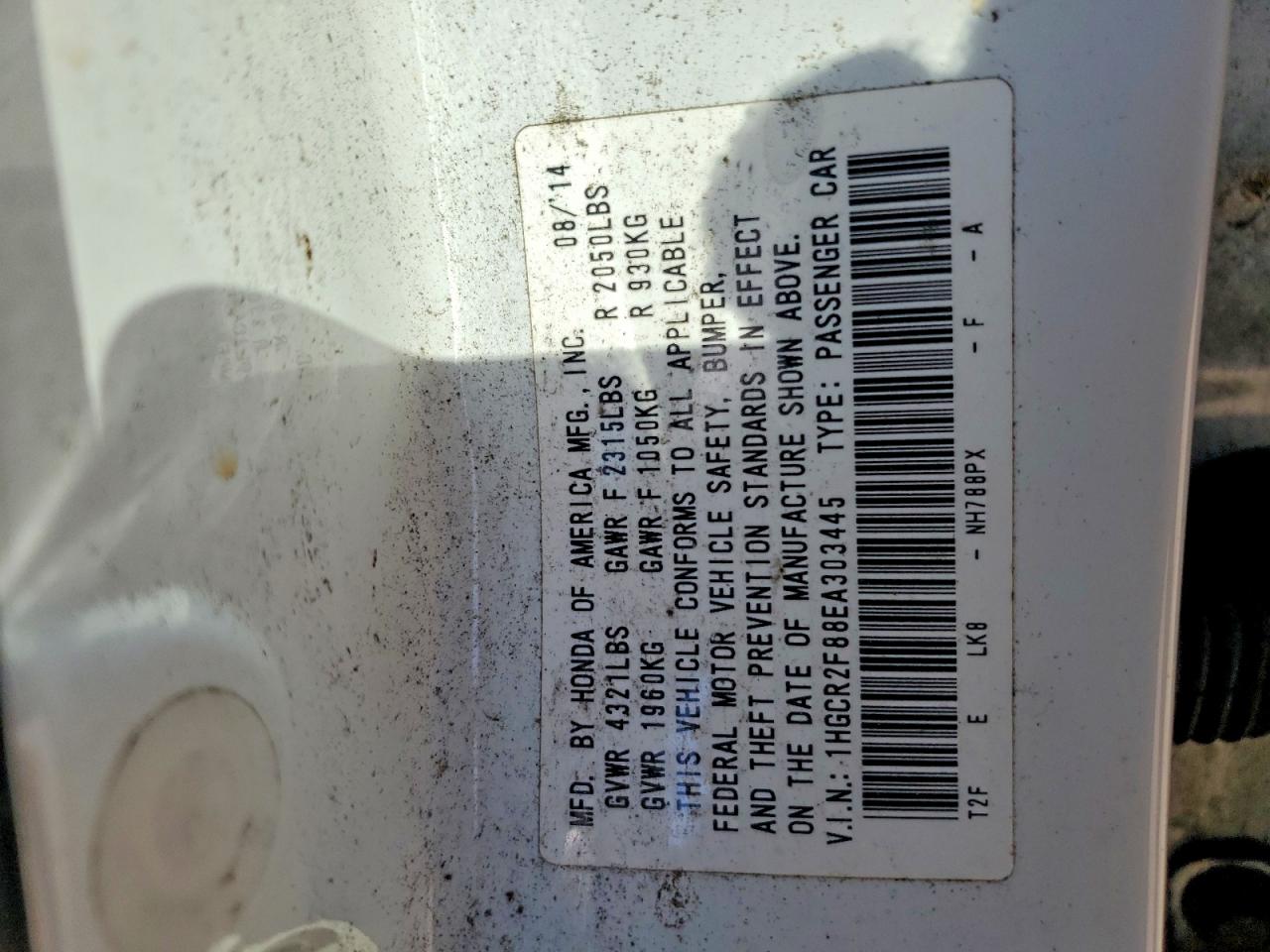 2014 HONDA ACCORD EXL photo 23