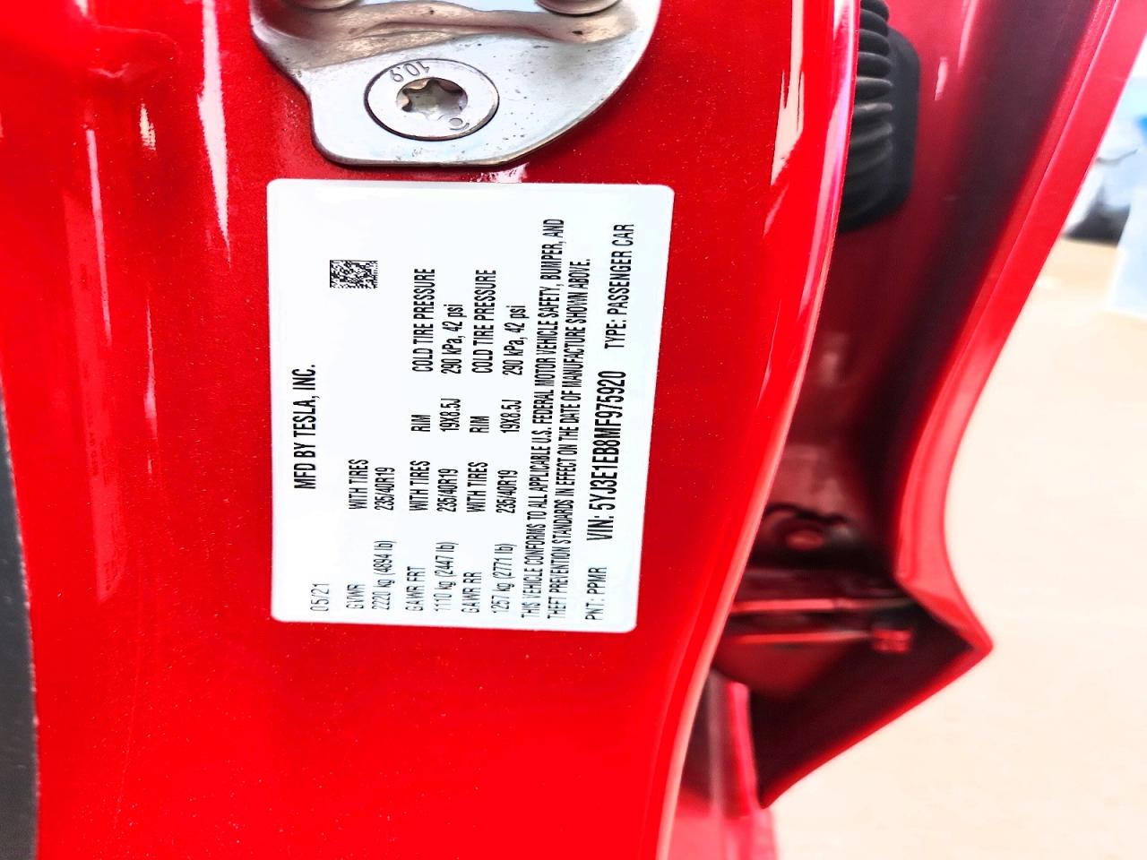 2021 TESLA MODEL 3 photo 12