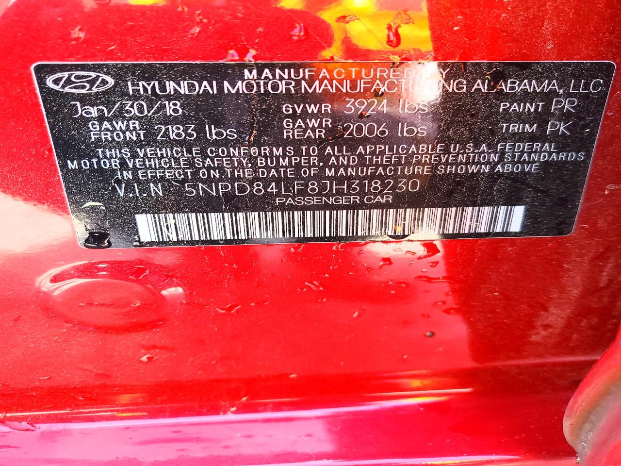 2018 HYUNDAI ELANTRA SEL photo 23