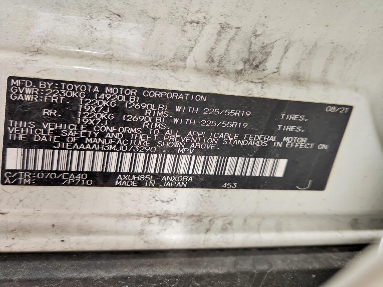 2021 TOYOTA VENZA XLE photo 27