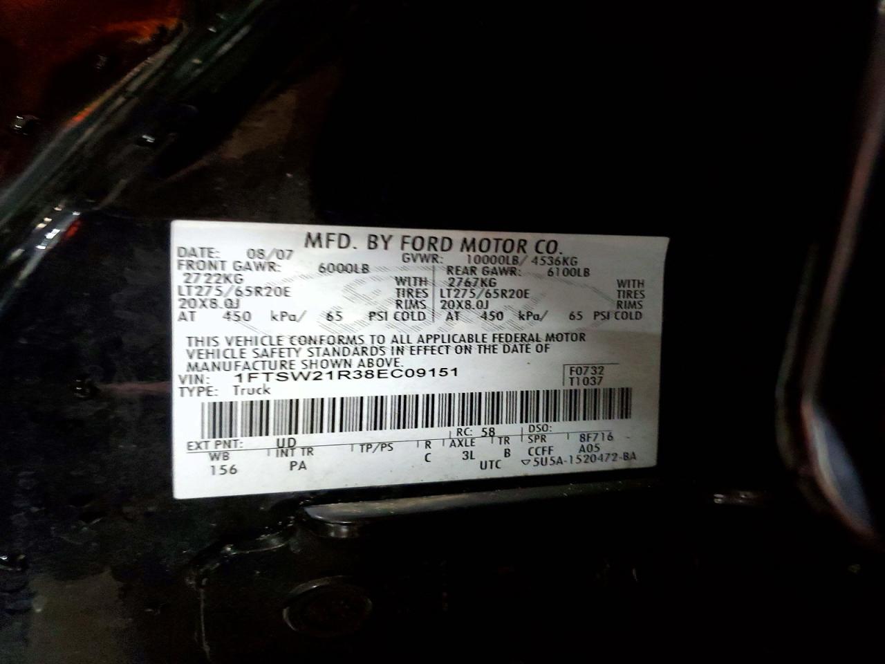 2008 FORD F250 SUPER DUTY photo 34