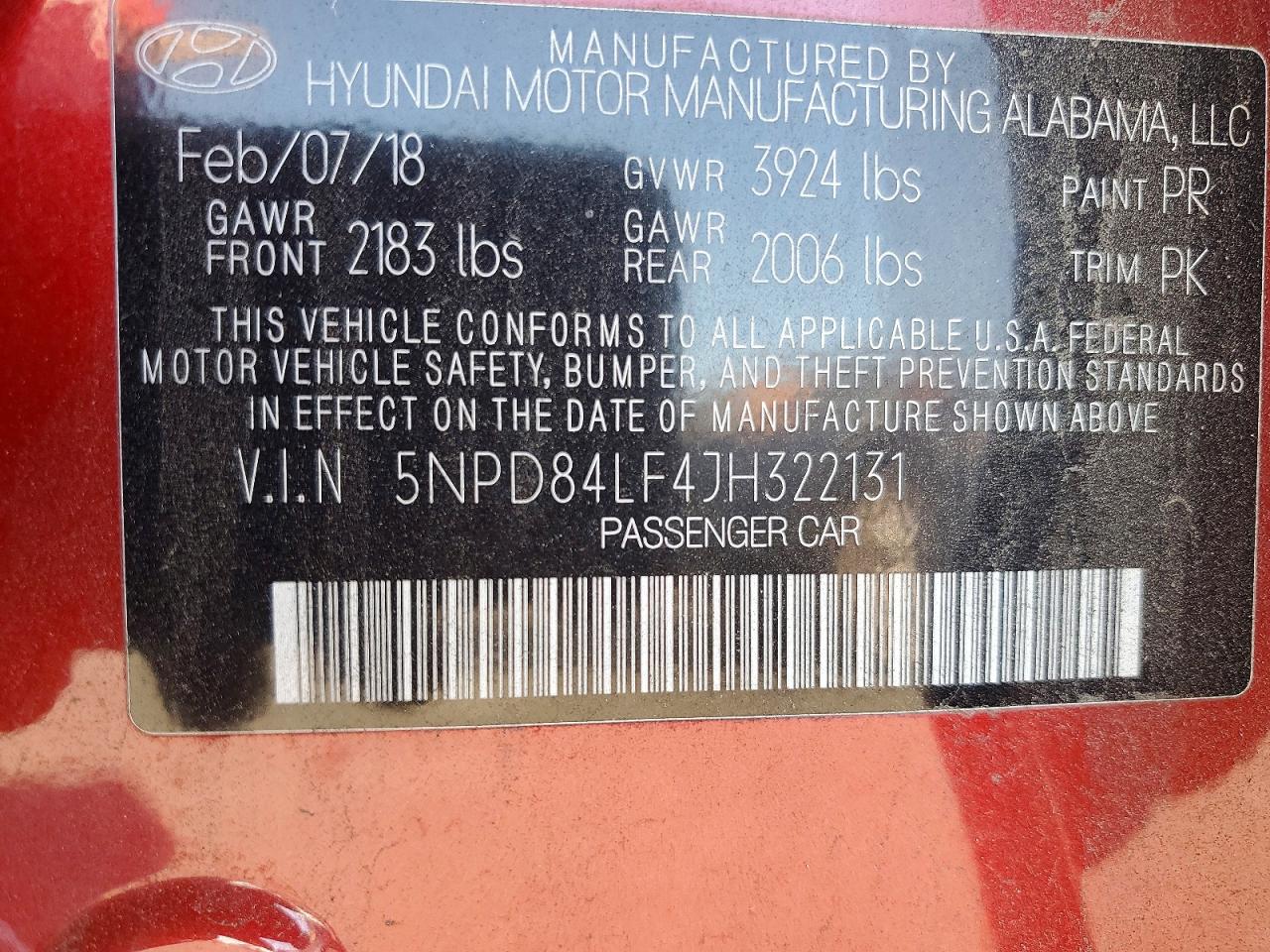 2018 HYUNDAI ELANTRA SEL photo 12