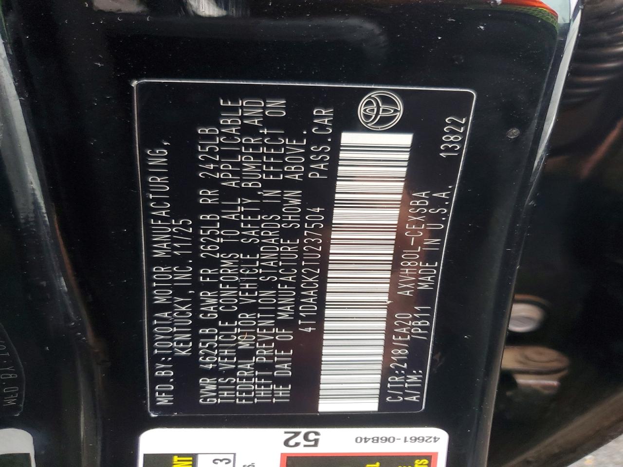 2026 TOYOTA CAMRY SE photo 35